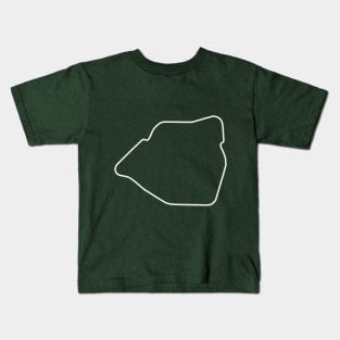 Castle Combe Circuit [outline] Kids T-Shirt